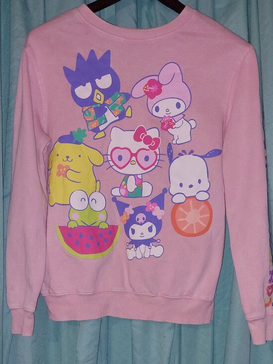 Sanrio Sweaters - Sanrio Hello Kitty & Friends Pink Crew Neck Sweater Small